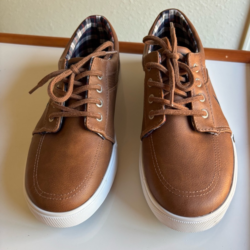 Nautica Boys Brown Dress Shoes